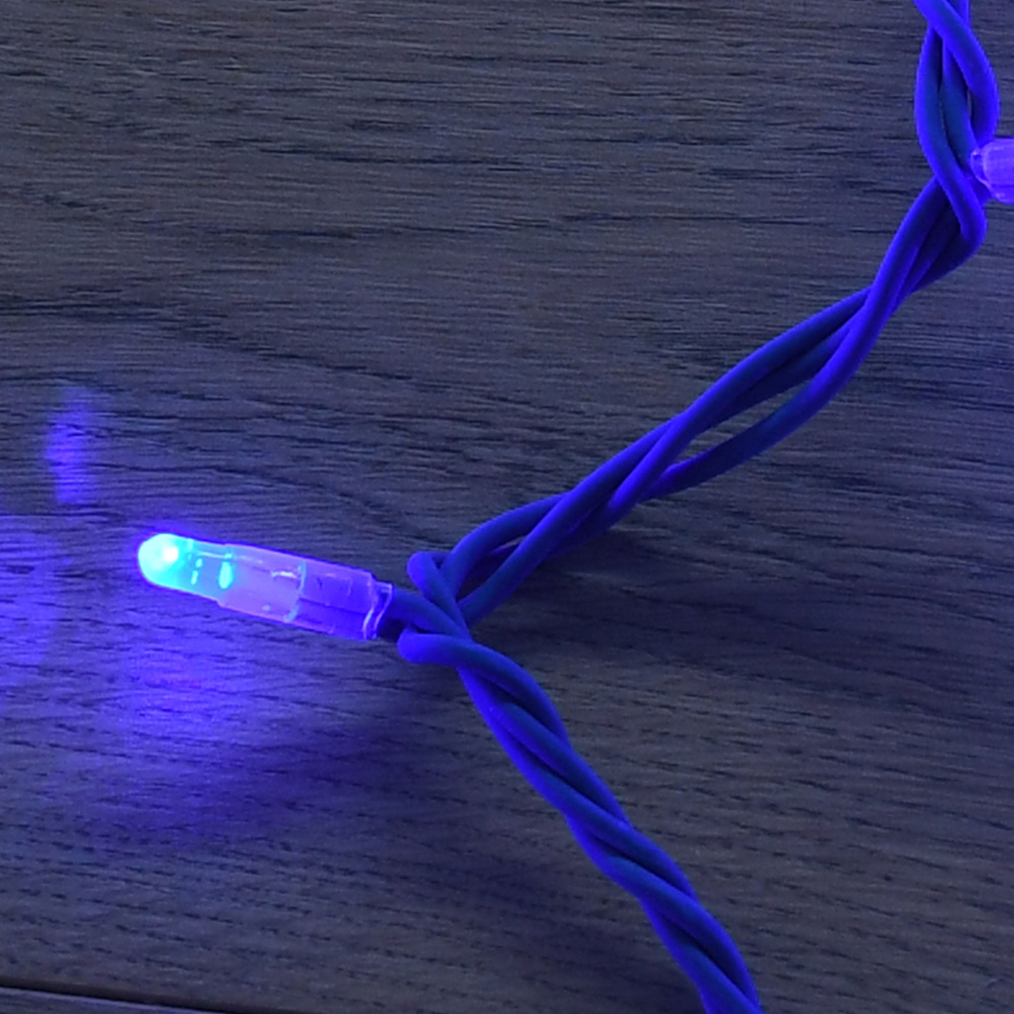 Guirlande fixe Bleu L20m - 230V